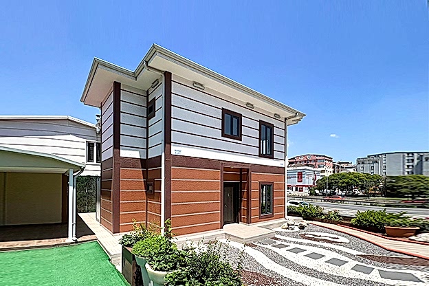 Zweistöckige Fertighäuser