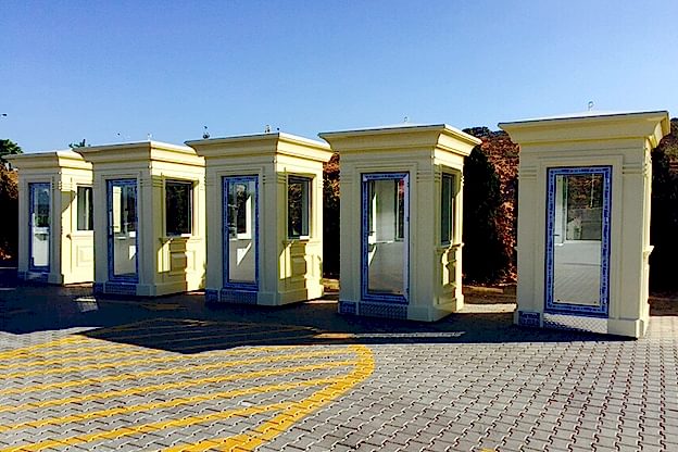 کانکس با نمای سمنت برد