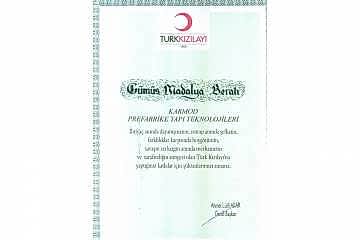Bakan Binali Yıldırım'dan Karmod’a Teşekkür Belgesi