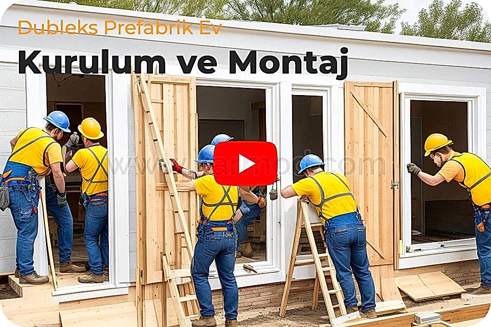 Dubleks Prefabrik Ev Kurulum ve Montaj