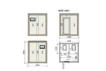 KW2 230X230 WC - Yer Taşlı Konteyner