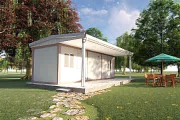 35 m2 1+1 Verandalı Konteyner Ev