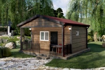 28 m2 1+0 Prefabrik Hobi Bahçesi