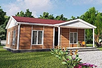 75 m2 2+1 Prefabrik Ev Model: İnci