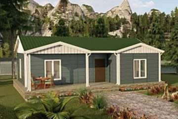 87 m2 2+1 Prefabrik Ev Model: Köyceğiz