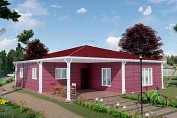 123 m2 3+1 Prefabrik Ev Model: Alaçatı