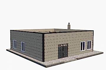 Teras (Dam) Çatılı Ev