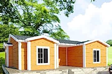 98 m2 3+1 Prefabrik Ev Model: Göksu Kasrı