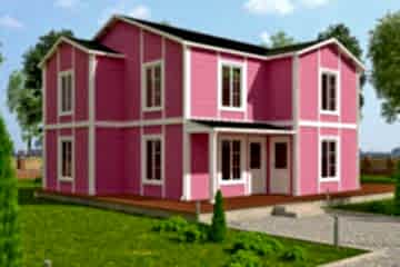 147 m2 Prefabrik Villa Modeli: Pembe Köşk