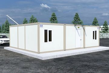 2 Kişilik Çatısız Ofis Konteyner