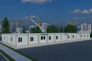 330 m² Şantiye Dinlenme Alanı